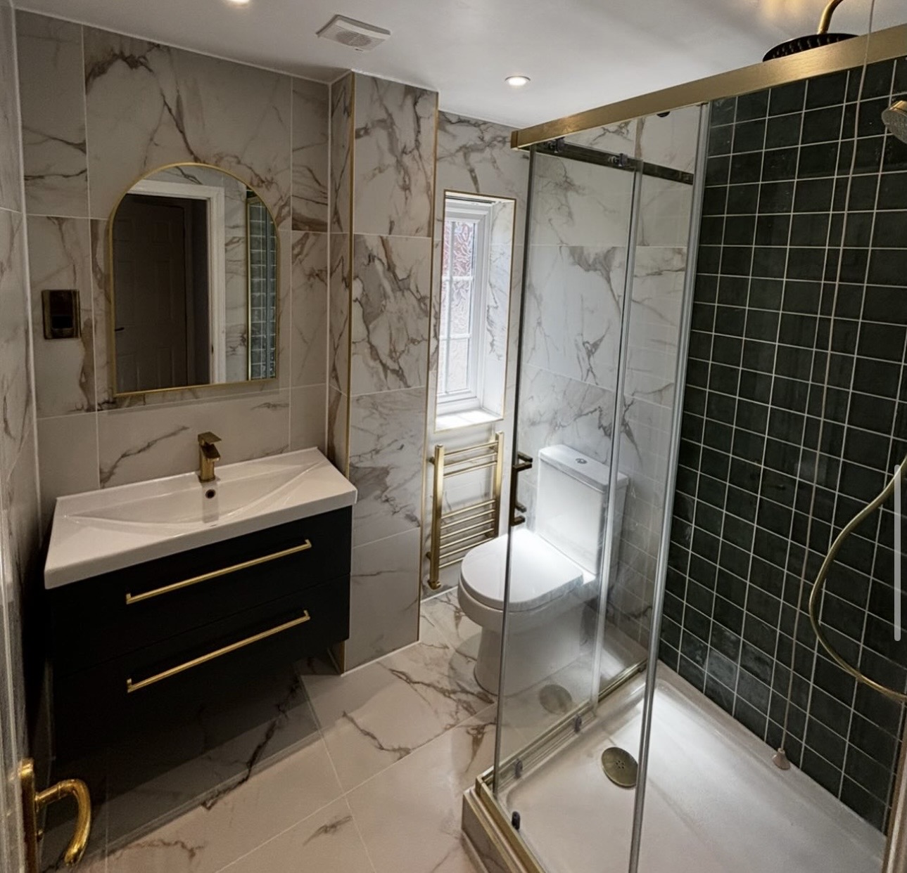 Full bathroom renovation in the West Midlands by M3 Trades